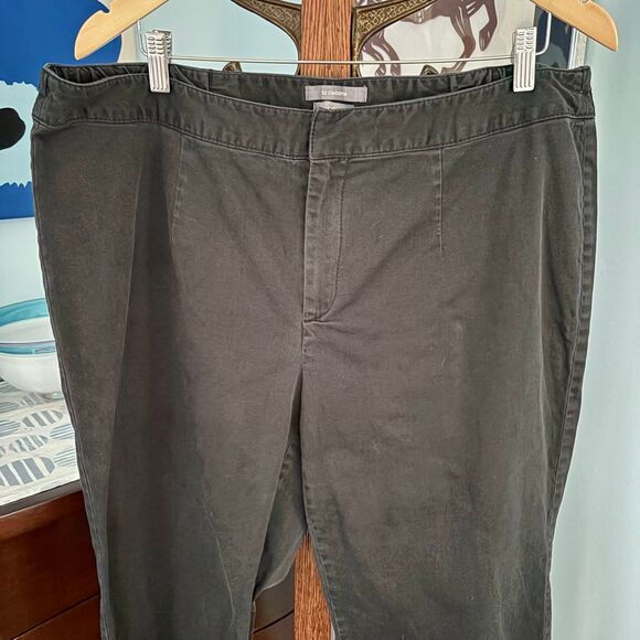 Liz Claiborne 18W Black Capri Pedal Pushers, Plus Size Audrey Hepburn Style Pant - Picture 4 of 8